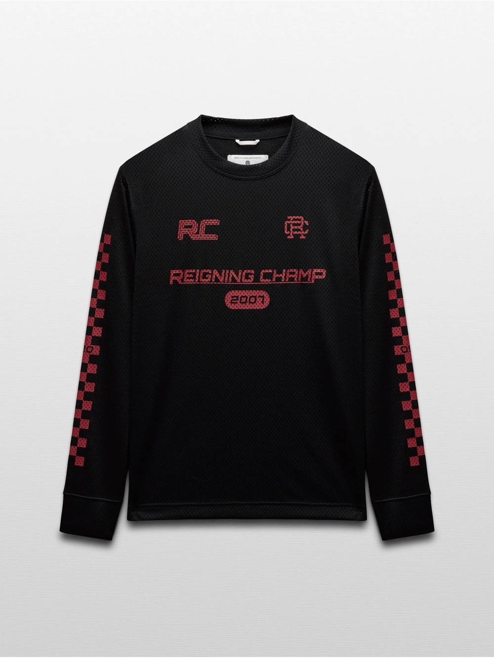 Reigning Champ Mesh Racing Long Sleeve (Black/Red)